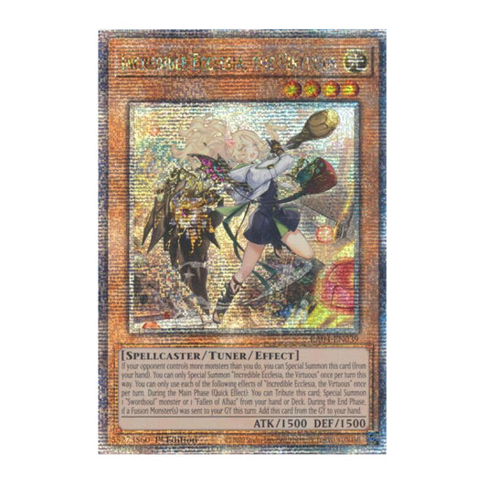 Yu-Gi-Oh! Incredible Ecclesia, the Virtuous (New Art) (Quarter Century Secret Rare) - Quarter Century Stampede