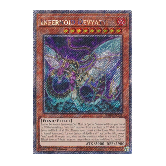 Yu-Gi-Oh! Infernoid Devyaty (Platinum Secret Rare) - Quarter Century Stampede