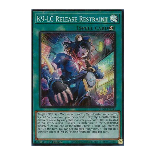 Yu-Gi-Oh! K9-LC Release Restraint (Super Rare) - Justice Hunters (JUSH)