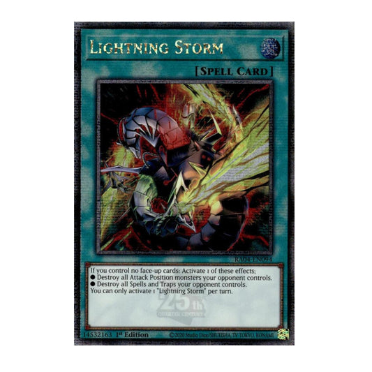 Yu-Gi-Oh! Lightning Storm (New Art) (Quarter Century Secret Rare) - Quarter Century Stampede