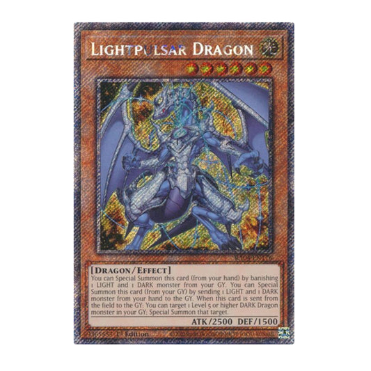 Yu-Gi-Oh! Lightpulsar Dragon (Platinum Secret Rare) - Quarter Century Stampede