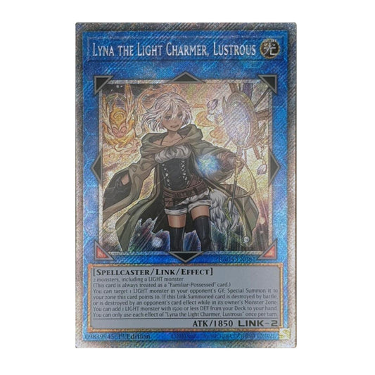 Yu-Gi-Oh! Lyna the Light Charmer, Lustrous (Platinum Secret Rare) - Quarter Century Stampede