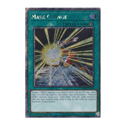 Yu-Gi-Oh! Mask Change (Platinum Secret Rare) - Quarter Century Stampede
