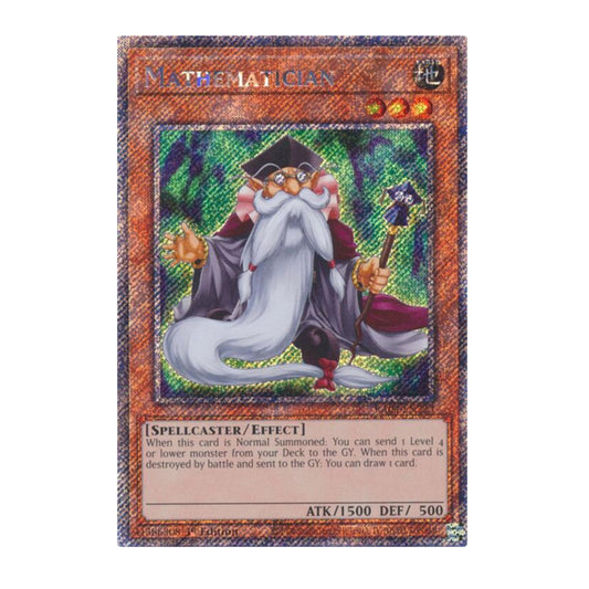 Yu-Gi-Oh! Mathematician (Platinum Secret Rare) - Quarter Century Stampede