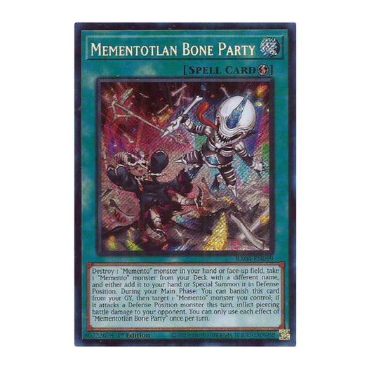 Yu-Gi-Oh! Mementotlan Bone Party (Secret Rare) - Quarter Century Stampede