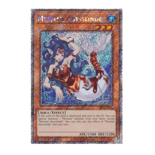 Yu-Gi-Oh! Mermail Abysslinde (Platinum Secret Rare) - Quarter Century Stampede