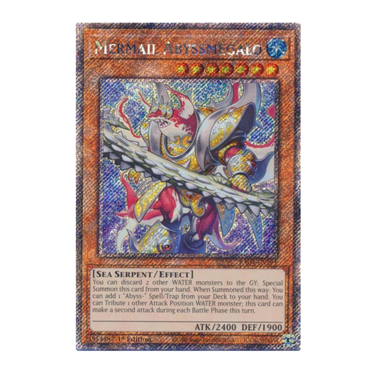 Yu-Gi-Oh! Mermail Abyssmegalo (Platinum Secret Rare) - Quarter Century Stampede