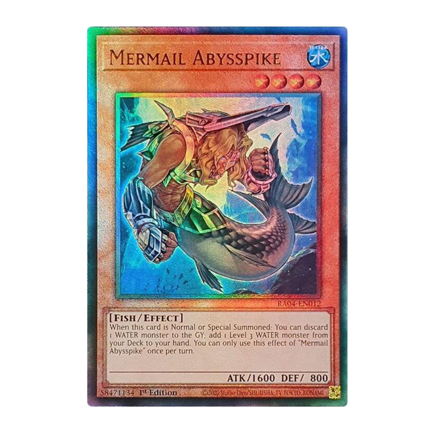 Yu-Gi-Oh! Mermail Abysspike (PUR) - Quarter Century Stampede