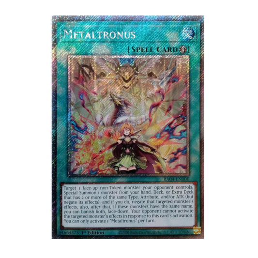 Yu-Gi-Oh! Metaltronus (Platinum Secret Rare) - Quarter Century Stampede