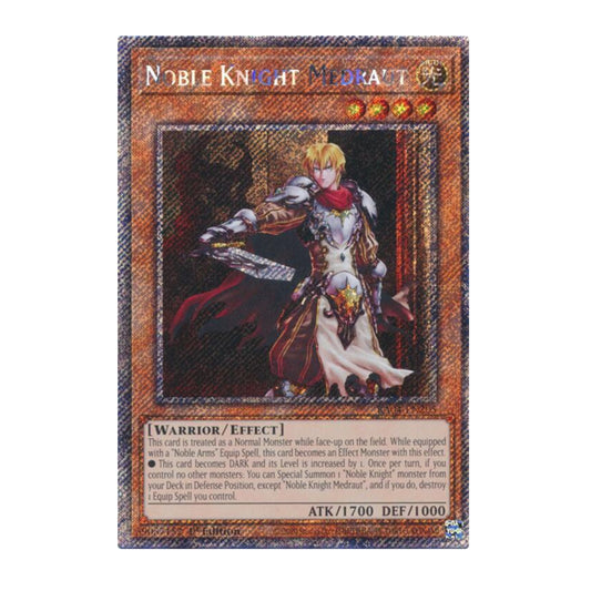 Yu-Gi-Oh! Noble Knight Medraut (Platinum Secret Rare) - Quarter Century Stampede