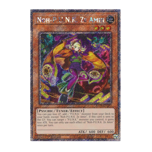 Yu-Gi-Oh! Noh-P.U.N.K. Ze Amin (Platinum Secret Rare) - Quarter Century Stampede