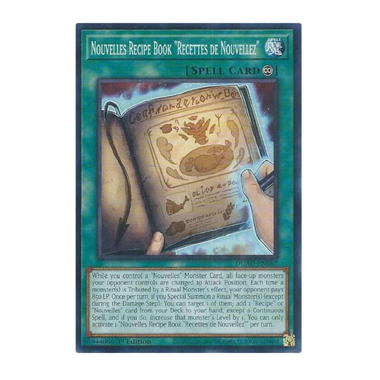 Yu-Gi-Oh! Nouvelles Recipe Book "Recettes de Nouvellez" - Duelist's Advance (DUAD)