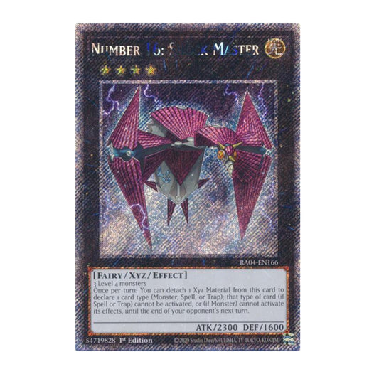 Yu-Gi-Oh! Number 16: Shock Master (Platinum Secret Rare) - Quarter Century Stampede