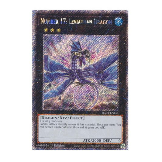 Yu-Gi-Oh! Number 17: Leviathan Dragon (Platinum Secret Rare) - Quarter Century Stampede