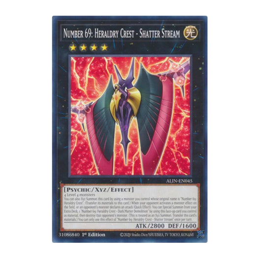 Yu-Gi-Oh! Number 69: Heraldry Crest - Shatter Stream - Alliance Insight (ALIN)
