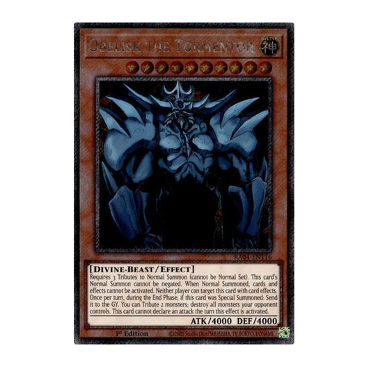 Yu-Gi-Oh! Obelisk the Tormentor (Platinum Secret Rare) - Quarter Century Stampede