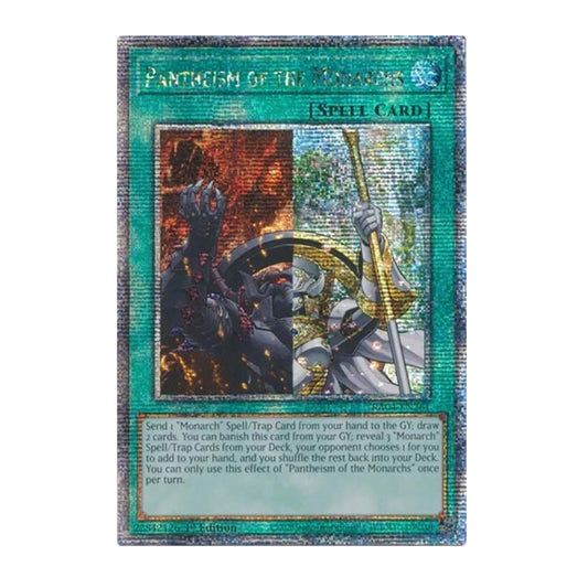 Yu-Gi-Oh! Pantheism of the Monarchs (Quarter Century Secret Rare) - Quarter Century Stampede
