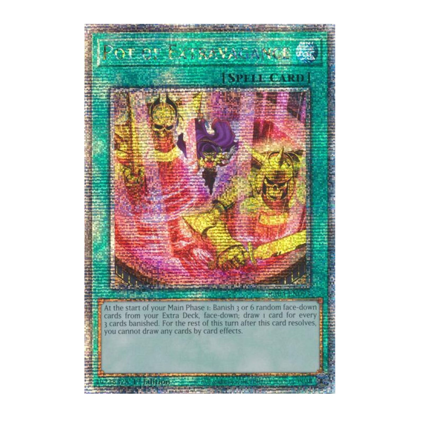 Yu-Gi-Oh! Pot of Extravagance (New Art) (Quarter Century Secret Rare) - Quarter Century Stampede