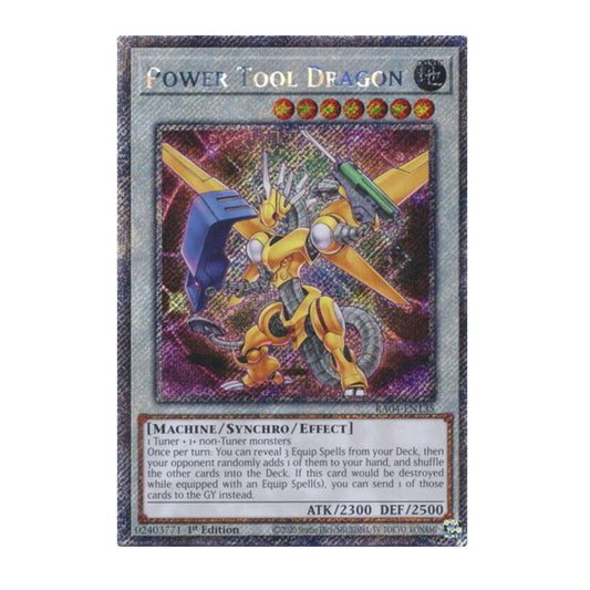 Yu-Gi-Oh! Power Tool Dragon (Platinum Secret Rare) - Quarter Century Stampede