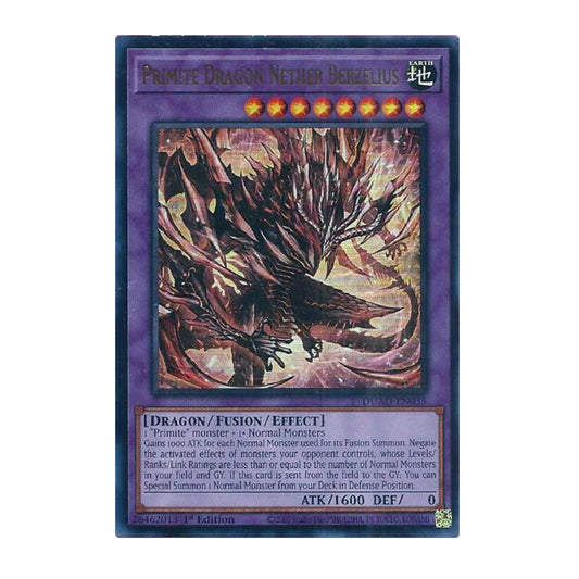 Yu-Gi-Oh! Primite Dragon Nether Berzelius - Duelist's Advance (DUAD)