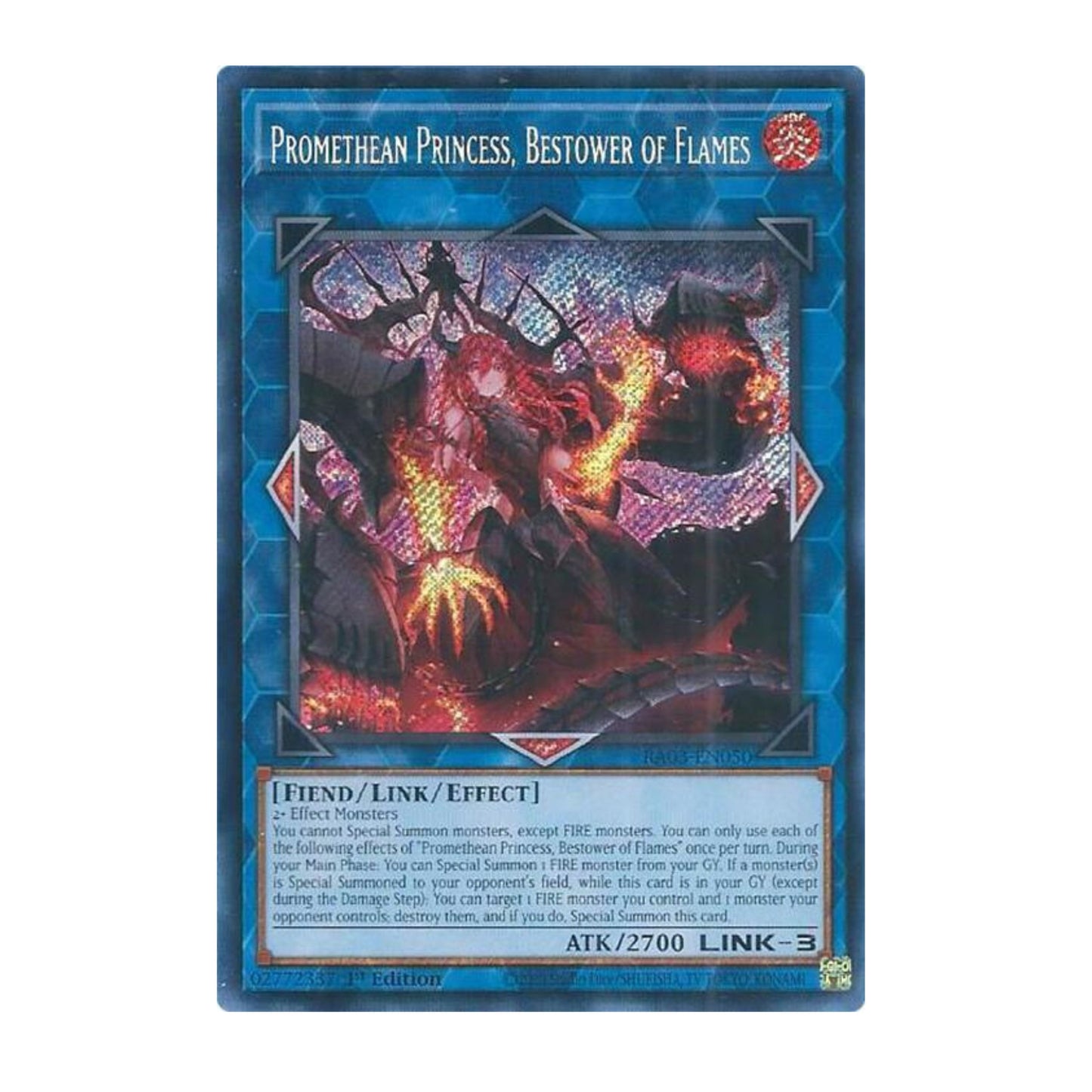 Yu-Gi-Oh! Promethean Princess, Bestower of Flames (Secret Rare) - Quarter Century Bonanza