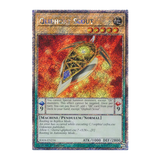 Yu-Gi-Oh! Qliphort Scout (Platinum Secret Rare) - Quarter Century Stampede