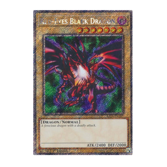 Yu-Gi-Oh! Red-Eyes Black Dragon (4th Art) (Platinum Secret Rare) - Quarter Century Stampede