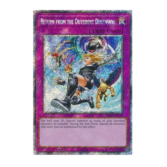 Yu-Gi-Oh! Return from the Different Dimension (Platinum Secret Rare) - Quarter Century Bonanza