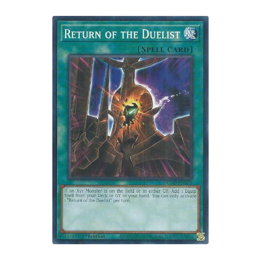 Yu-Gi-Oh! Return of the Duelist (card) - Duelist's Advance (DUAD)