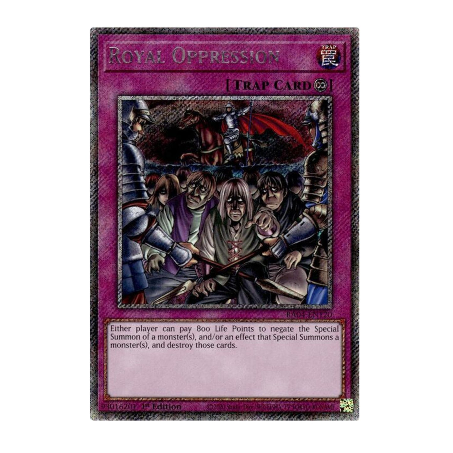 Yu-Gi-Oh! Royal Oppression (Platinum Secret Rare) - Quarter Century Stampede