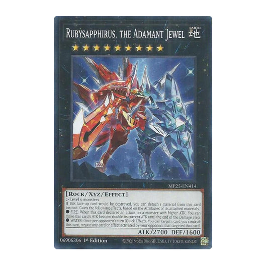 Yu-Gi-Oh! Rubysapphirus, the Adamant Jewel - 2025 Mega-Pack (MP25)