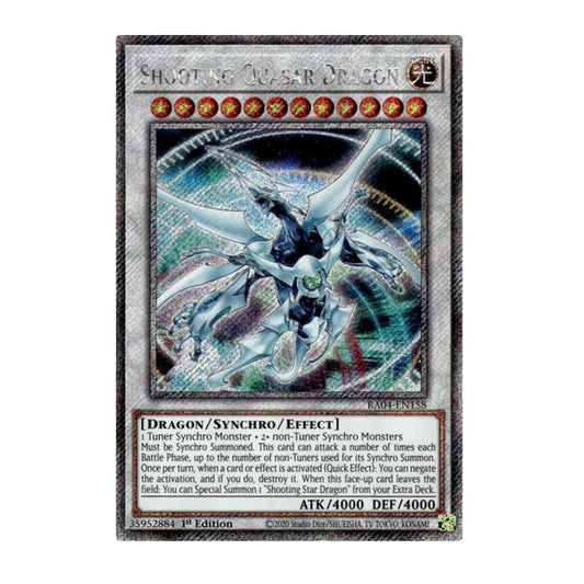Yu-Gi-Oh! Shooting Quasar Dragon (Platinum Secret Rare) - Quarter Century Stampede