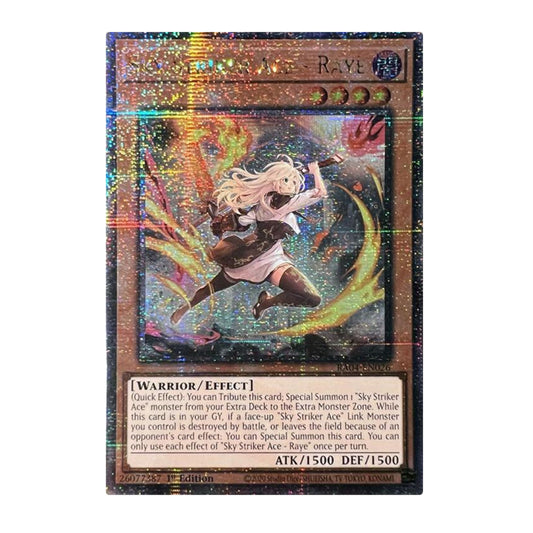 Yu-Gi-Oh! Sky Striker Ace - Raye (New Art) (Quarter Century Secret Rare) - Quarter Century Stampede