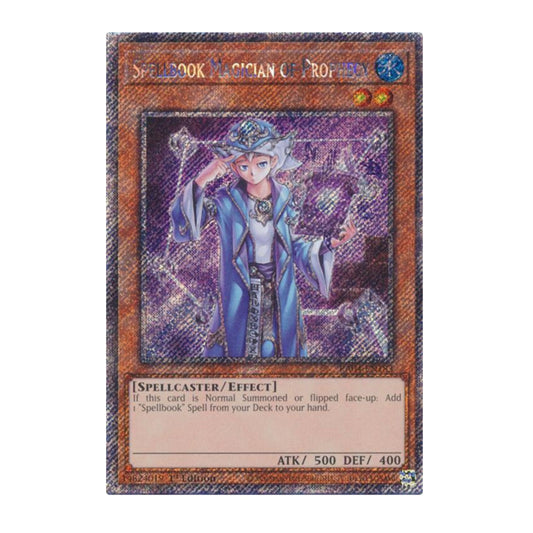 Yu-Gi-Oh! Spellbook Magician of Prophecy (Platinum Secret Rare) - Quarter Century Stampede