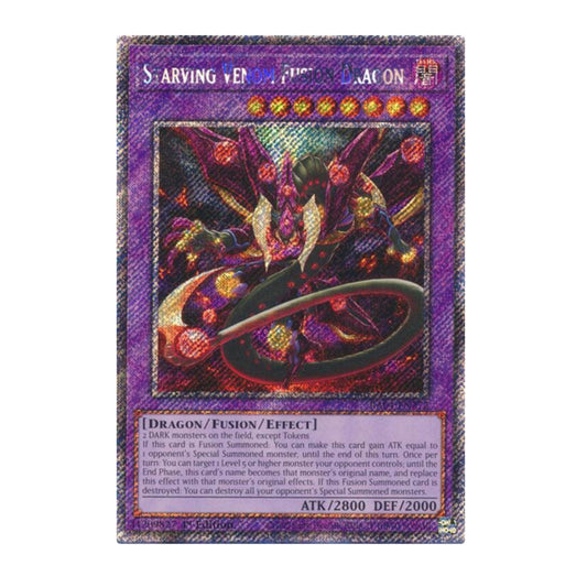 Yu-Gi-Oh! Starving Venom Fusion Dragon (Platinum Secret Rare) - Quarter Century Stampede