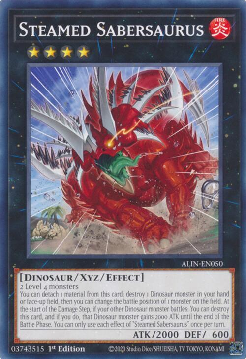 Yu-Gi-Oh! Steamed Sabersaurus - Alliance Insight (ALIN)