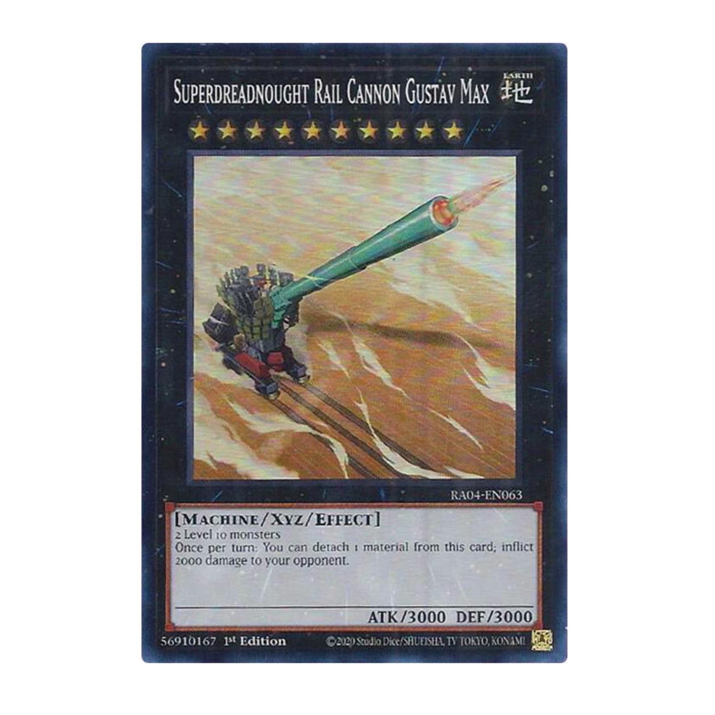 Yu-Gi-Oh! Superdreadnought Rail Cannon Gustav Max - Quarter Century Stampede