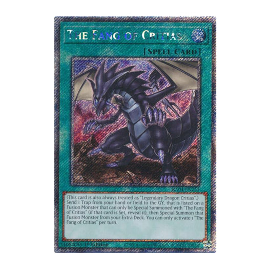 Yu-Gi-Oh! The Fang of Critias (Platinum Secret Rare) - Quarter Century Stampede