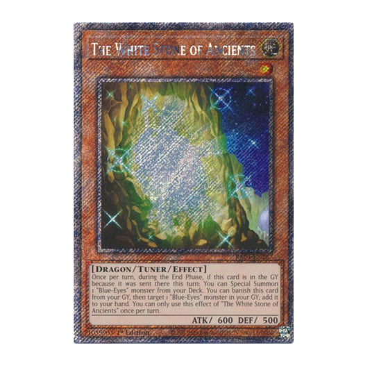 Yu-Gi-Oh! The White Stone of Ancients (Platinum Secret Rare) - Quarter Century Stampede