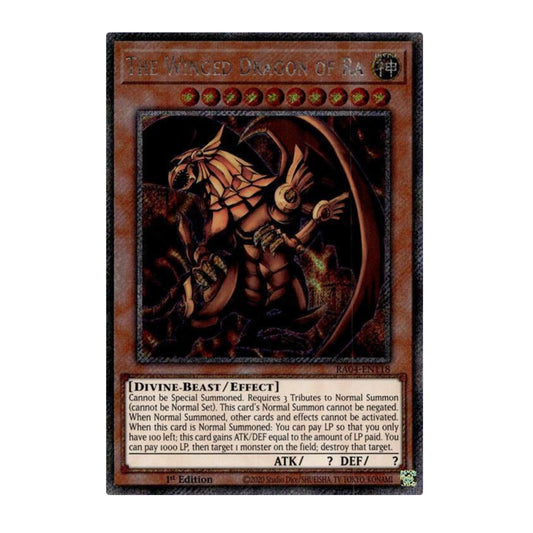 Yu-Gi-Oh! The Winged Dragon of Ra (Platinum Secret Rare) - Quarter Century Stampede