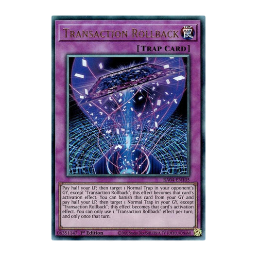 Yu-Gi-Oh! Transaction Rollback (PUR) - Quarter Century Stampede