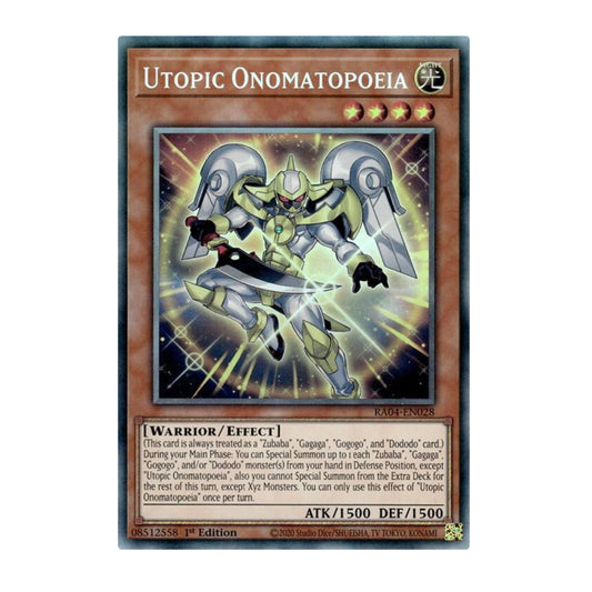 Yu-Gi-Oh! Utopic Onomatopoeia (PCR) - Quarter Century Stampede