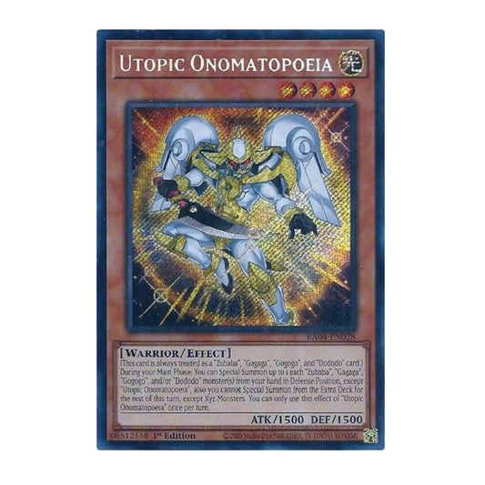 Yu-Gi-Oh! Utopic Onomatopoeia (Secret Rare) - Quarter Century Stampede