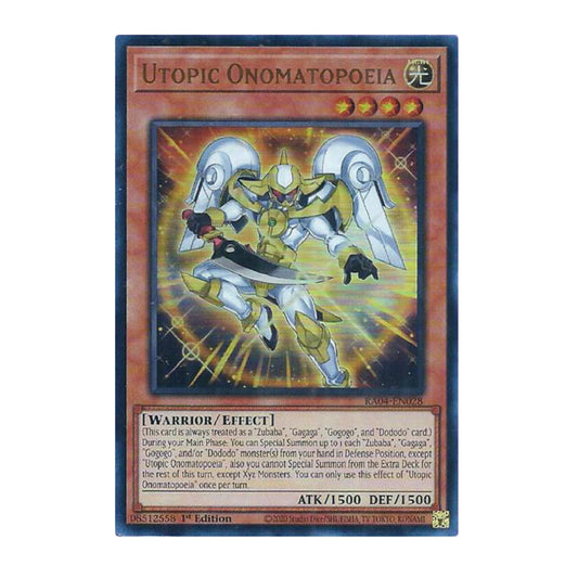Yu-Gi-Oh! Utopic Onomatopoeia (UR) - Quarter Century Stampede
