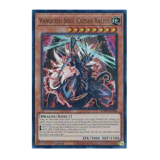 Yu-Gi-Oh! Vanquish Soul Caesar Valius (UR) - Quarter Century Stampede