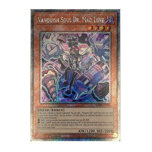 Yu-Gi-Oh! Vanquish Soul Dr. Mad Love (Platinum Secret Rare) - Quarter Century Stampede