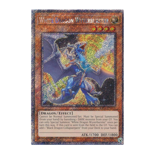 Yu-Gi-Oh! White Dragon Wyverburster (Platinum Secret Rare) - Quarter Century Stampede