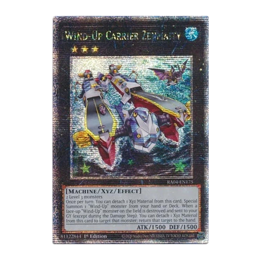 Yu-Gi-Oh! Wind-Up Carrier Zenmaity (Platinum Secret Rare) - Quarter Century Stampede