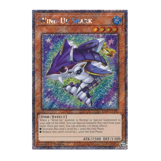 Yu-Gi-Oh! Wind-Up Shark (Platinum Secret Rare) - Quarter Century Stampede
