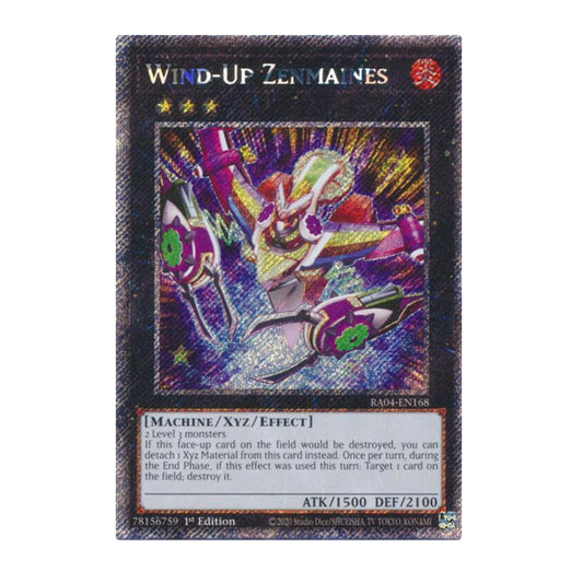 Yu-Gi-Oh! Wind-Up Zenmaines (Platinum Secret Rare) - Quarter Century Stampede